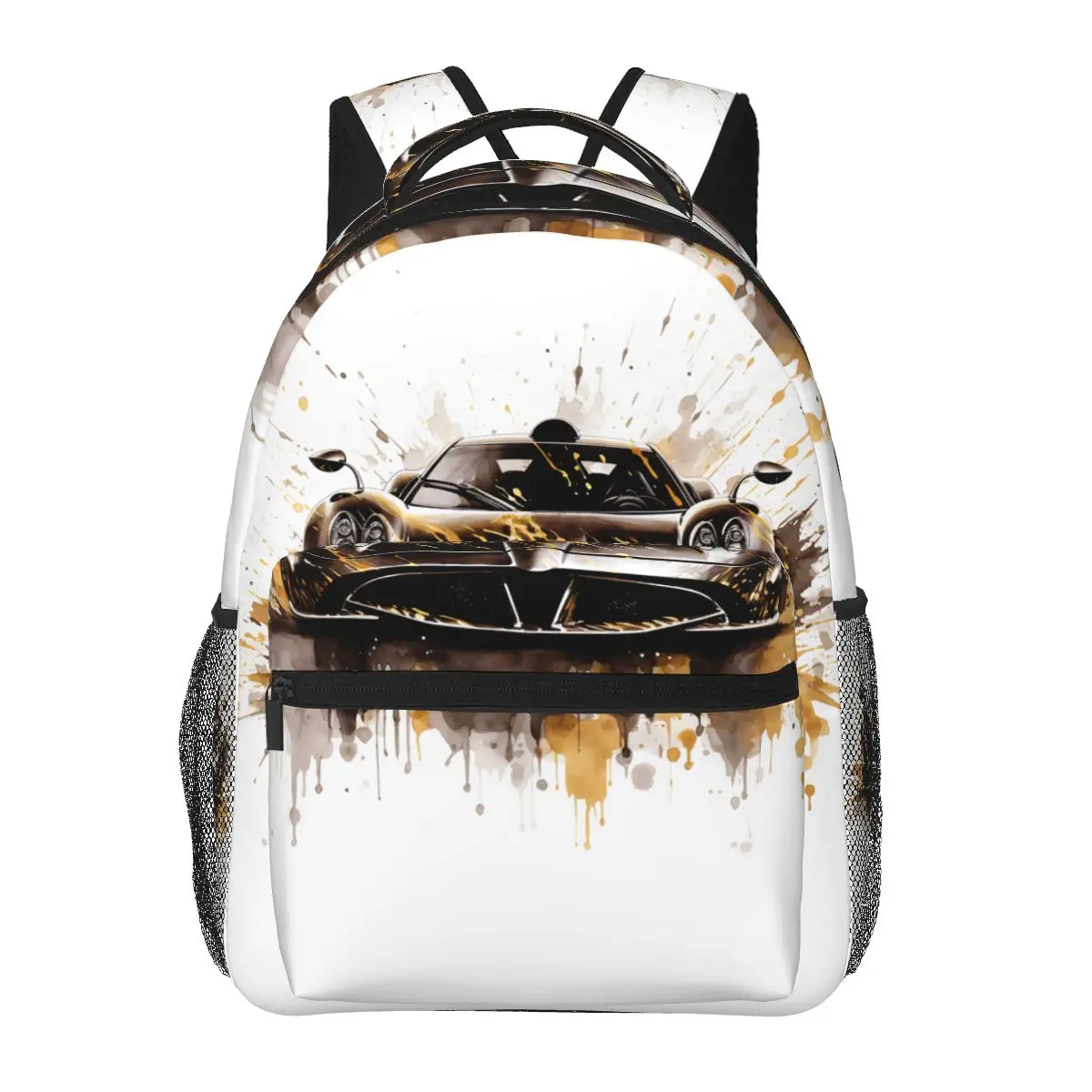

Speed Sports Car Backpack Boy Girl Hyper Artistic Ink Drawing Soft Backpacks Aesthetic School Bags Workout Custom Rucksack
