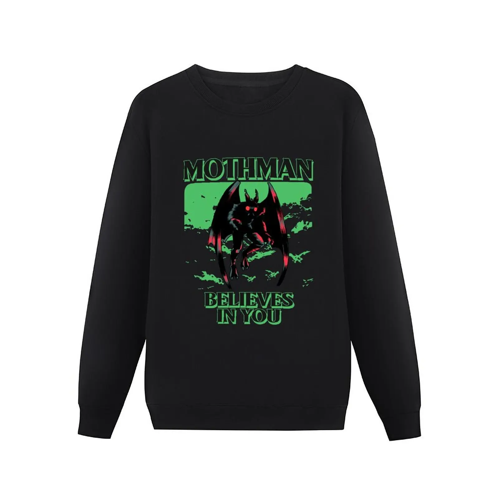 MothMan Believes In You Design пуловер с капюшоном корейская одежда мужской зимний свитер в