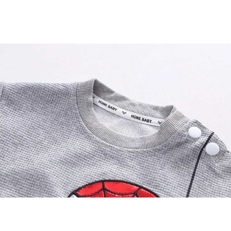 Autumn Kids Boutique Clothes Set Cartoon Animation Long Sleeve Top + Pants Fashion Toddler Boys Round Neck Sweater Two-Piece Set
