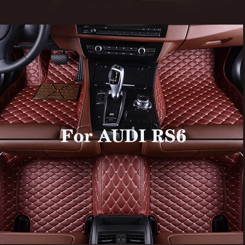 

Full Surround Custom Leather Car Floor Mat For AUDI RS6 2016-2018 (Model Year) Car Interior Auto Parts