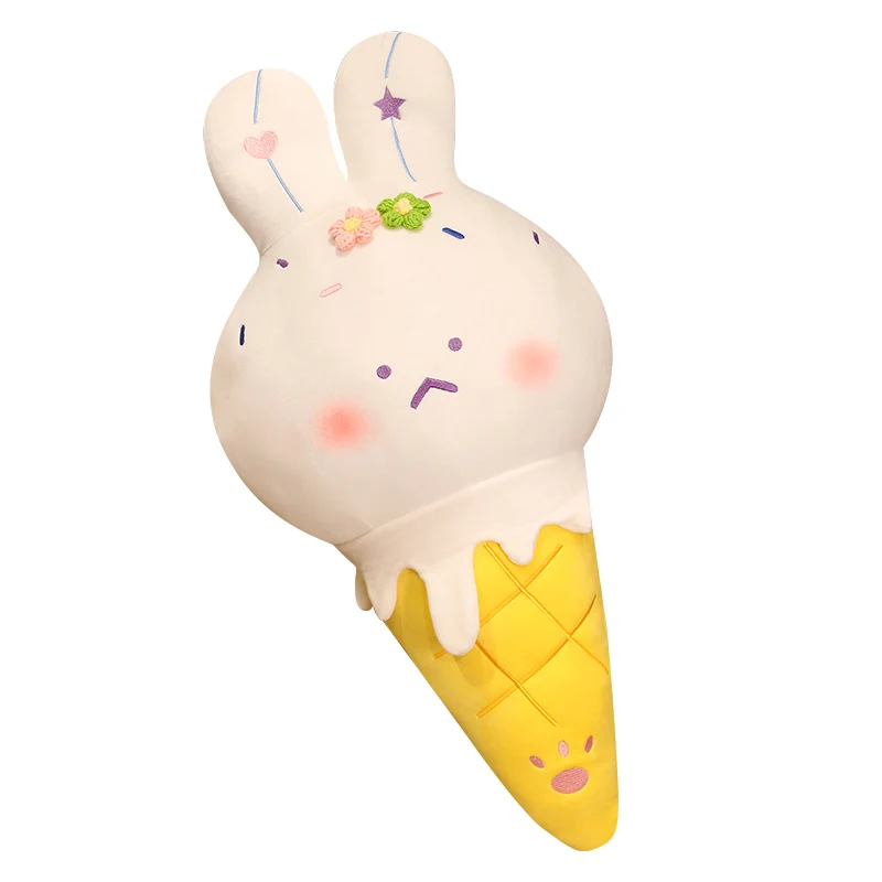 

Kawaii Rabbit Plush Ice Cream Plush Toys Cartoon Ice Cream Cup Stuffed Soft Ice Cream Plush Food Pillow Gifts for Kids Girl