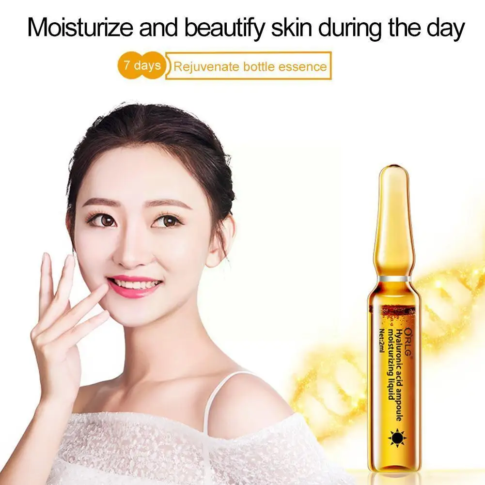 

1 Set Face Serum Moisturizing Firming Serum Hyaluronic 2ml/7pc Shrinking Acid Pore W1n8