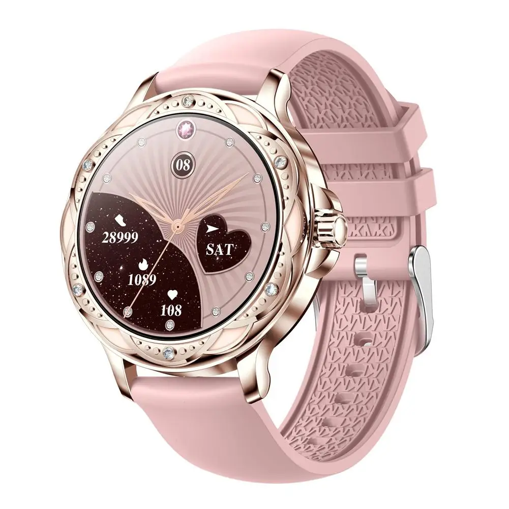 

CF12 Women Smart Watch Bluetooth-compatible Calling Waterproof Watches Rate Heart Blood Pressure Monitoring Sports Smartwatch
