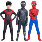 Детский костюм из аниме мстители, роскошный комбинезон, костюм супергероя, Человека-паука, косплей, костюмы нового года