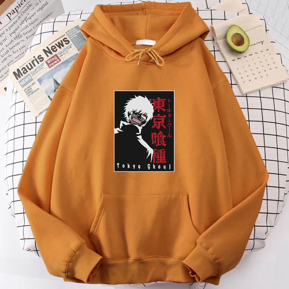 

Tokyo Ghoul Japan Anime Hoodies For Mens Hip Hop Brand Manga Man Sweatshirts Comfortable Streetwear Punk Warm Clothes
