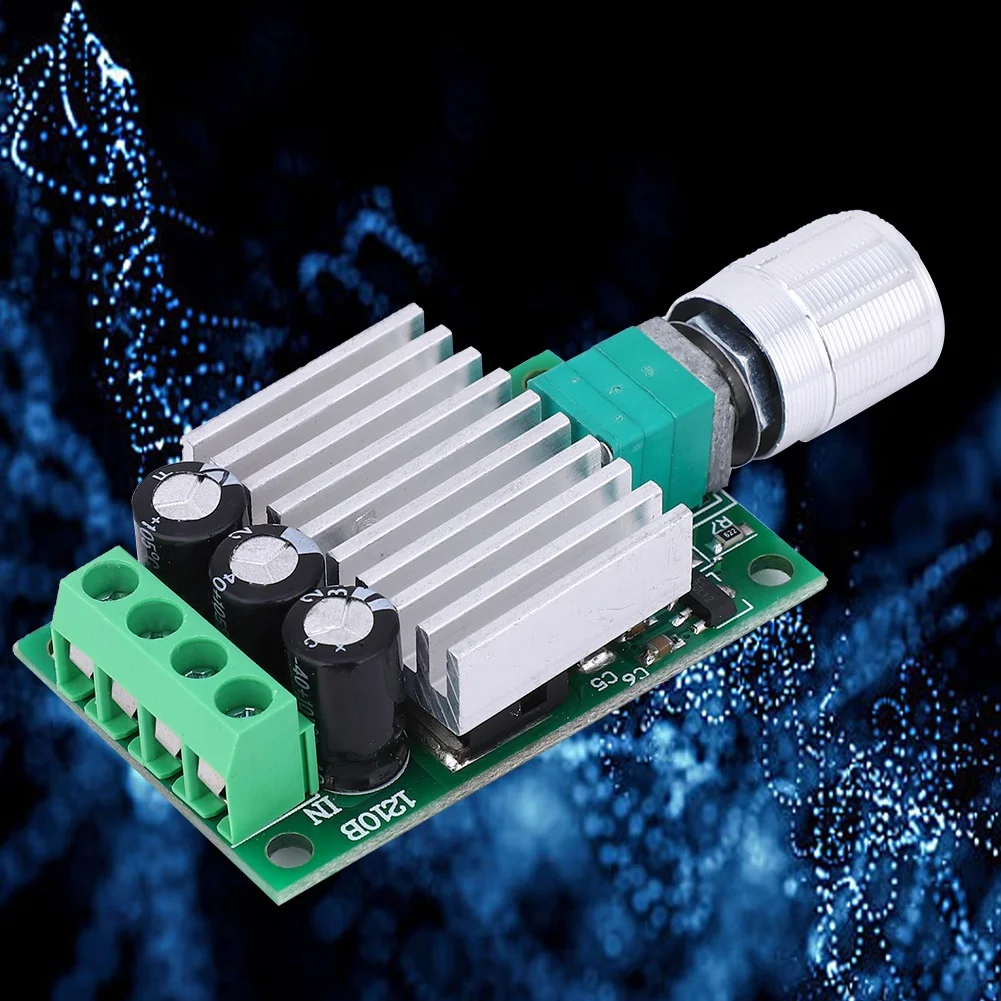 Плата-модуль контроллера скорости двигателя постоянного тока PWM 12-30В, 10А, высокомощный регулятор скорости, диммер, контроллер скорости PWM (art.: 3920db73f22cc) - 3920db73f22cc