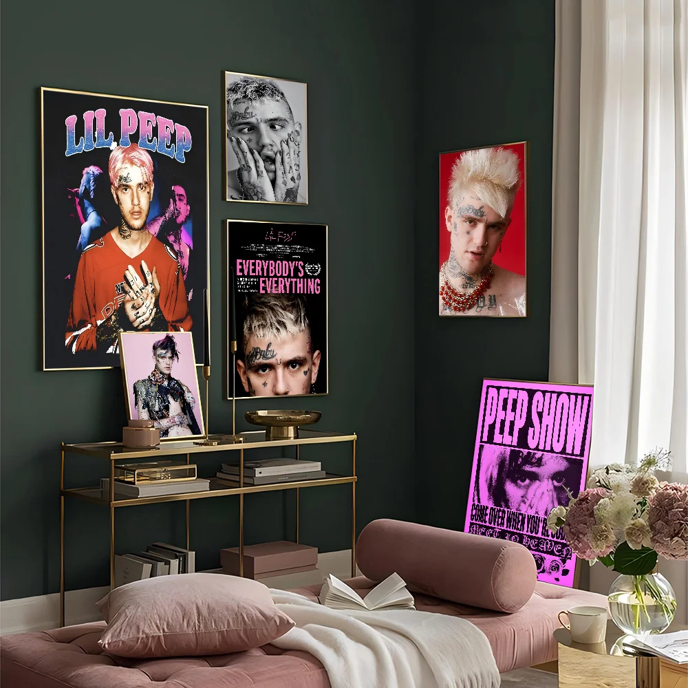L-Lil P-Peep Горячая певица Классические винтажные постеры с белой бумагой и принтами