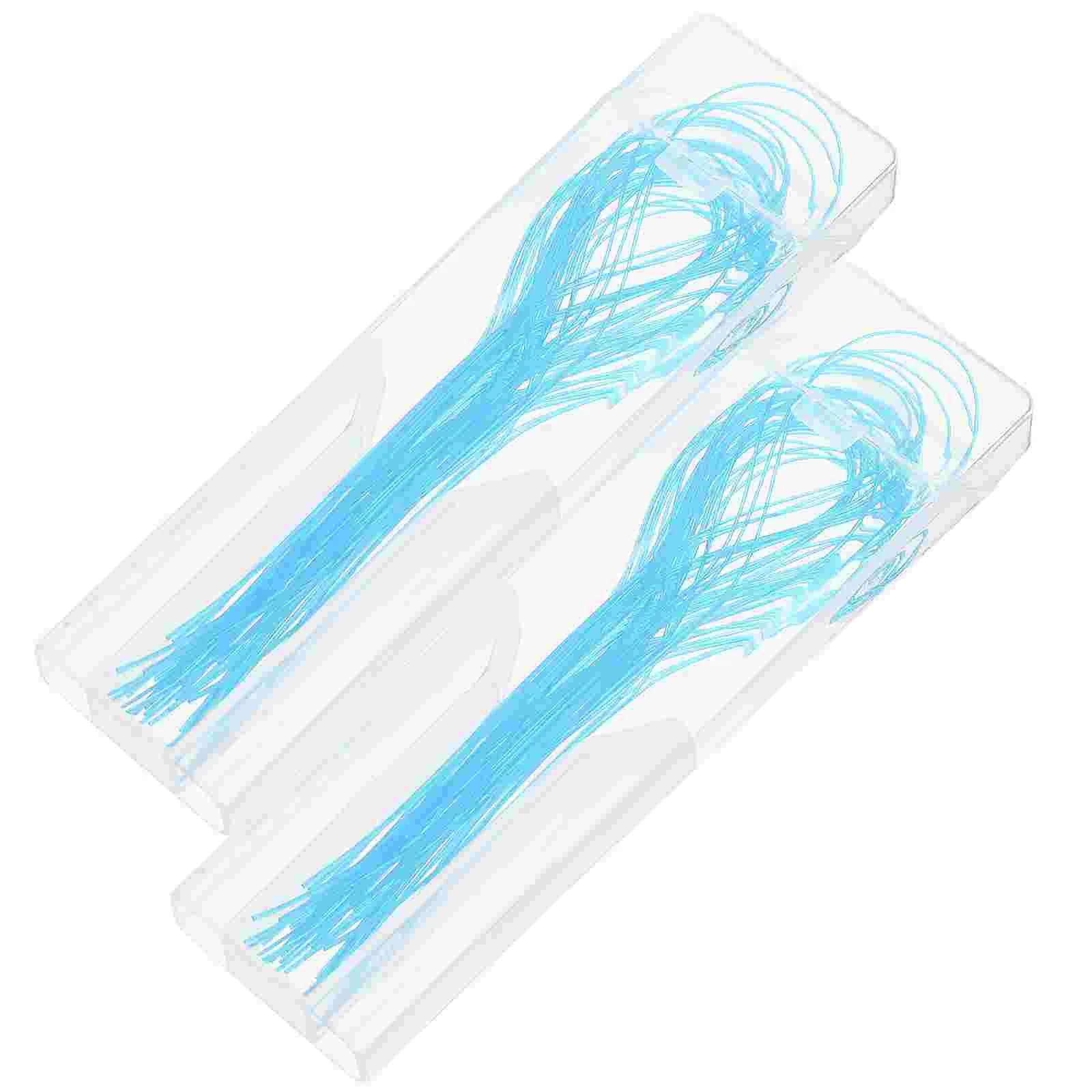 

2 Boxes Dental Floss Threading Flossers Braces Threaders Orthodontics Nylon Teeth Cleaning Premium Bridges
