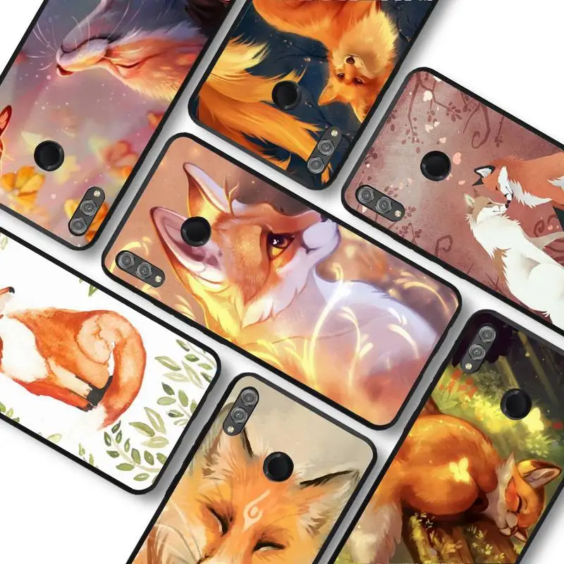 

Cute Fox In Autumn Phone Case for Huawei Honor 10 i 8X C 5A 20 9 10 30 lite pro Voew 10 20 V30