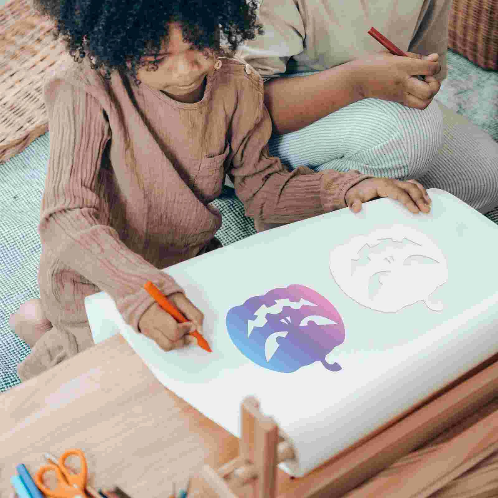 

20 Pcs Halloween Template Furniture Stencils Pumpkin Expression DIY Drawing Hollow Painting The Pet Kid Child