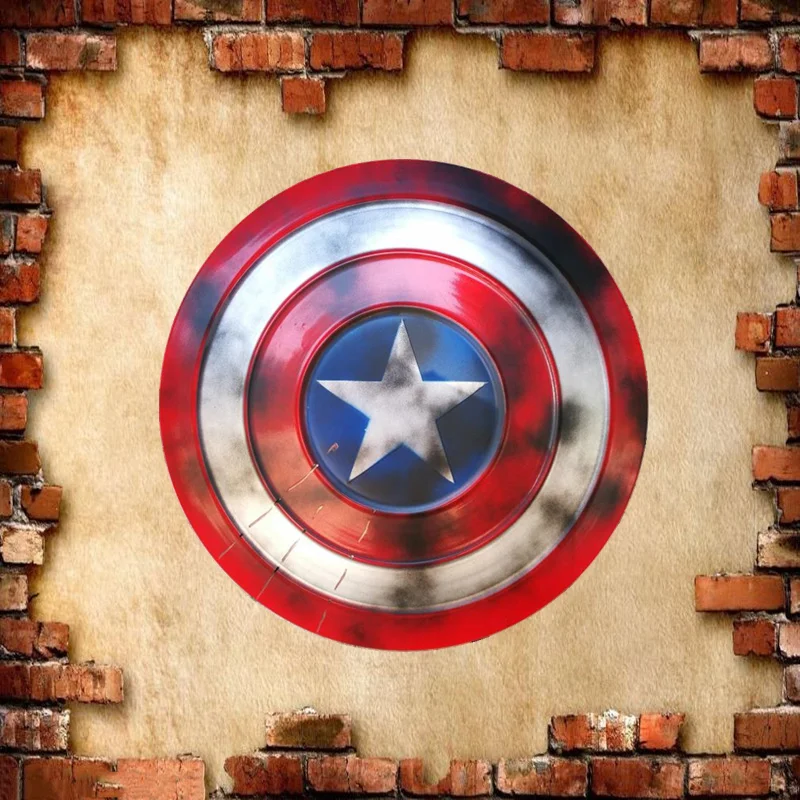 Полностью металлический 47 5 см/35 см щит капитана реквизит для косплея взрослых и