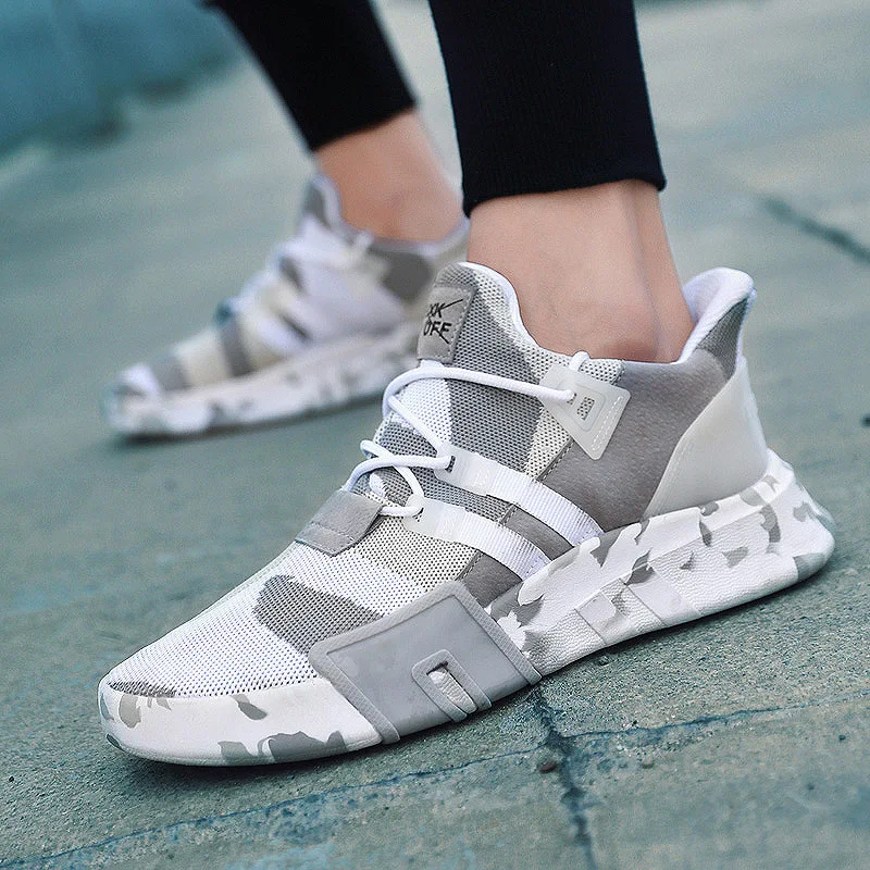 Xiaomi SALUDAS New Men Knit Casual Shoes Breathable Comfortable Camouflage Running Shoes Fashion Male Outdoor Tennis Sneakers