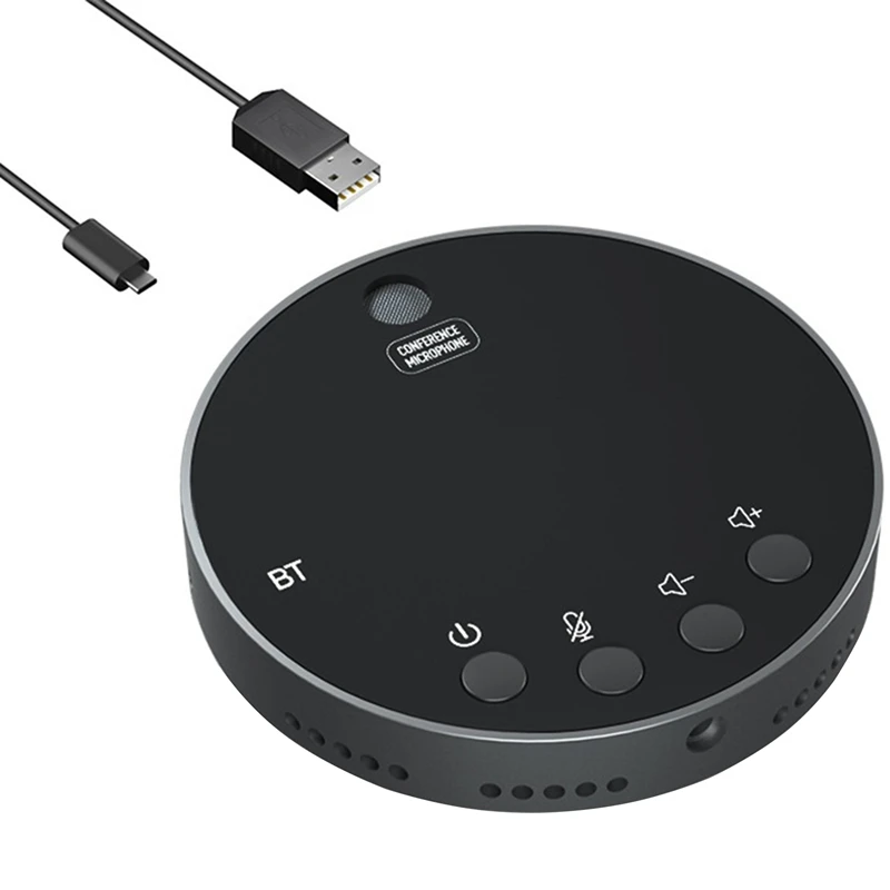 

Bluetooth5.0 Desktop USB Microphone,360° Omnidirectional Condenser Computer Microphone,Mute/Volume Function With Speaker