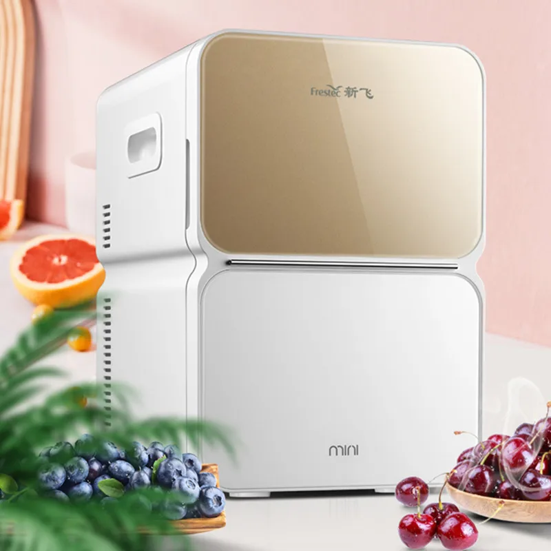 

Car Refrigerator 22L Mini Cosmetic Refrigerator Portable Car and Home Dual-use Heating and Cooling Thermostat Skin Care Fridge