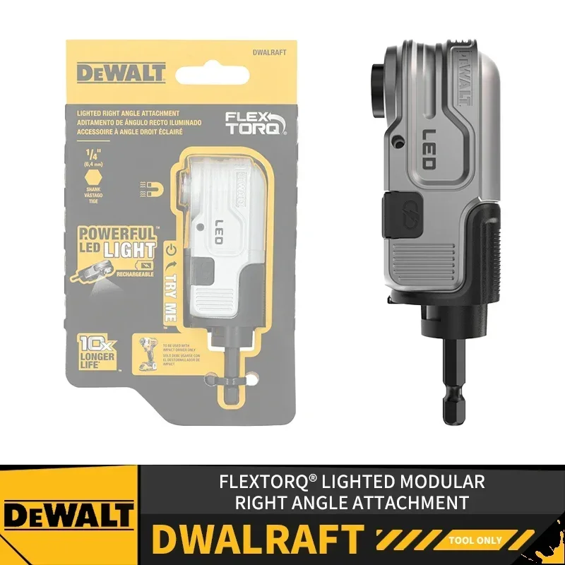 

DEWALT DWALRAFT FLEXTORQ ® Модульная прямоугольная насадка с подсветкой, аксессуары для электроинструментов