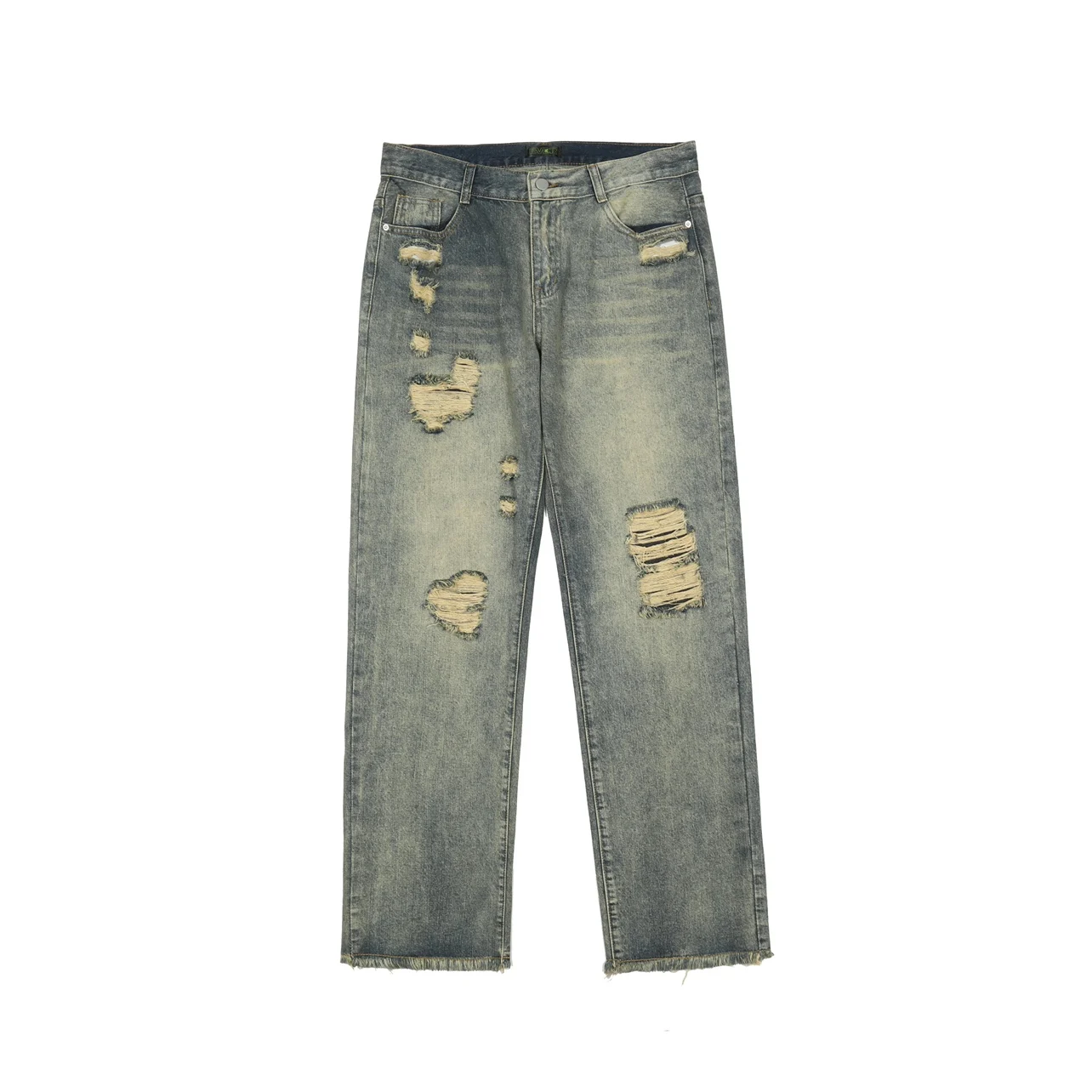 Fashion Men's Jeans Hip Hop Ripped Men's Pants Baggy Jeans Korean Fashion Streetwear Y2k Clothes Brand Jeans Jeans Aestethic