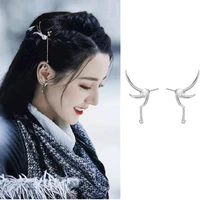 1pair delireba ji yunhes same earrings diligeba bird shape vintage design earrings drama piercing feminino changyi
