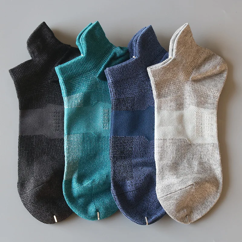 Sports Socks Socks Men Socks Thick Yarn In Spring Summer Sports Socks wear-resisting Durable  With Low Shallow Mouth Male Socks
