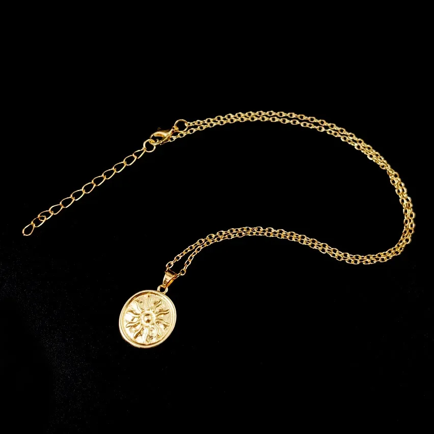 Винтажная модная круглая монета фотосессия Геометрическая короткая укороченная