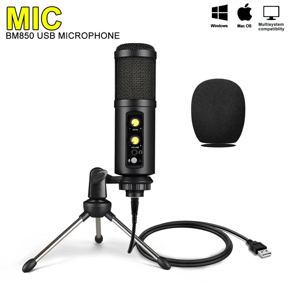 USB-микрофон для записи/потоковой передачи/игр/пения