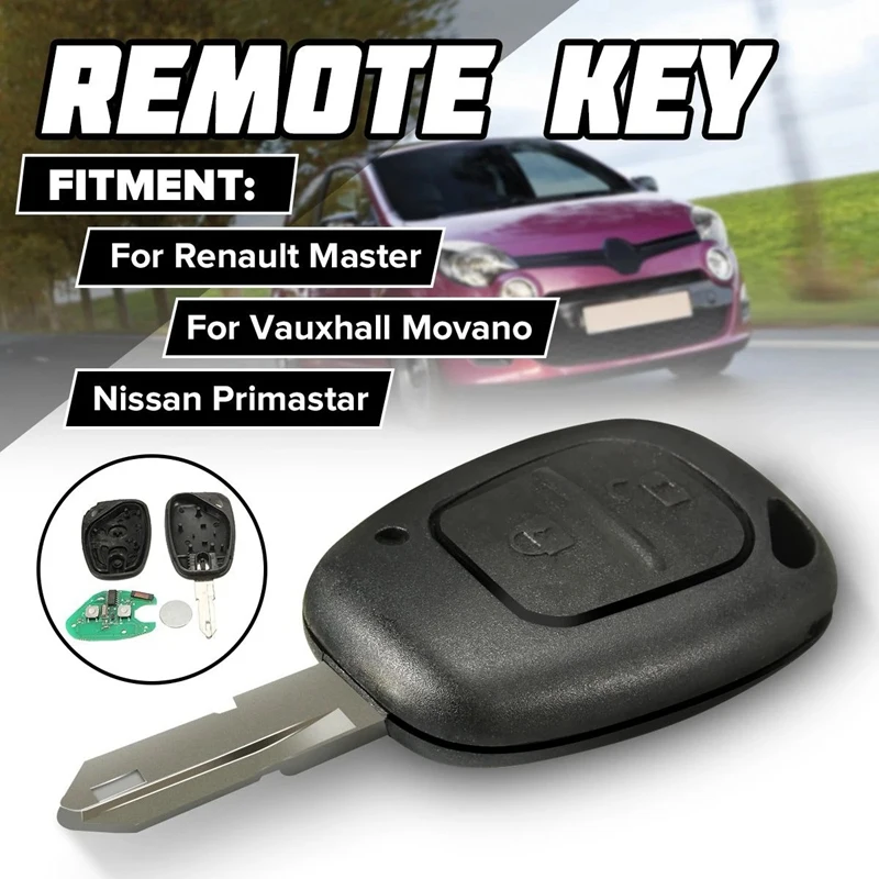 

2 BTN дистанционный смарт ключ-брелок для Renault Master Trafic для Vauxhall Movano Interstar PCF 7946AT Chip Auto Smart Control