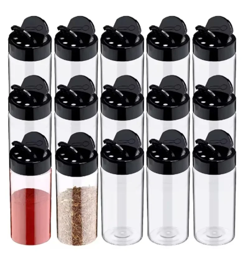 Прозрачные банки для приправ с крышками