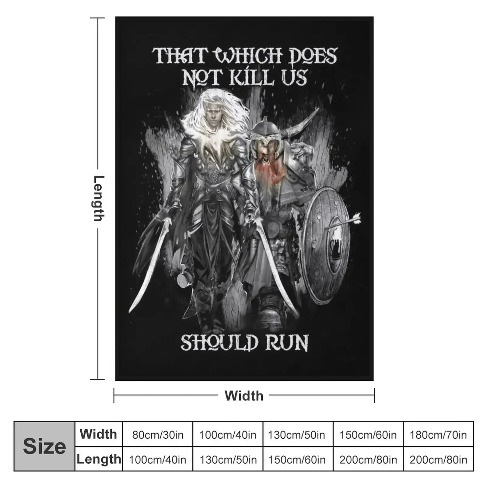 Одеяло Drizzt Do'Urden and Bruenor Battlehammer дорожные одеяла для кровати