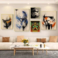 bandai star wars anime posters decoracion painting wall art kraft paper posters wall stickers