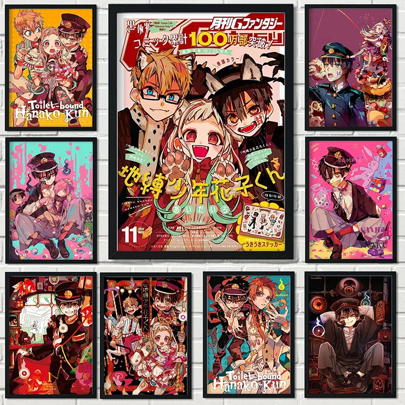 

Плакаты Hanako-kun в туалете и Yugi Amane аниме персонажи Картина на холсте Настенная картина для детской комнаты домашний Декор (без рамки)