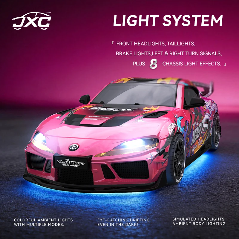 Фото JXC 1087X 1/43 Машинка для дрифта Supra RC, полноприводная, с пропорциональным управлением, миниатюрная игрушечная машинка, литая металлическая статическая модель, гироскопическая машинка для коллекционеров №5