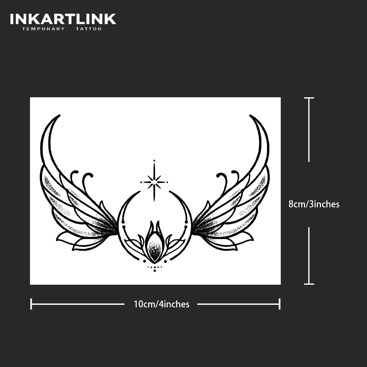Временная татуировка крыла держится до 15 дней новая технология волшебная