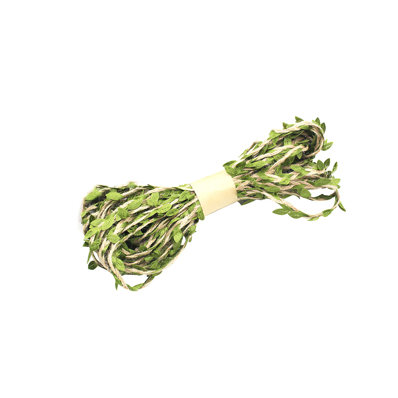 

10M Hemp Leaf Ribbon Artificial Leaves Natural Jute Burlap Rattan Silk Green Rope Lace Trim Rustic Hessian Garland for Wedding H