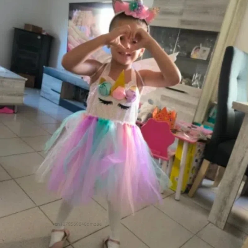 Платье-пачка с единорогом для косплея праздничное платье выступлений