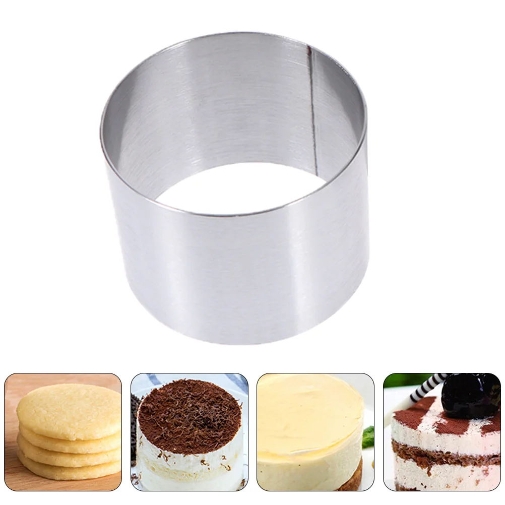 

Ring Cake Baking Mousse Mold Rings Round Cookie Molds Pastry Steel Stainless Dessert Mould Mini Tart Cooking Circle Biscuit