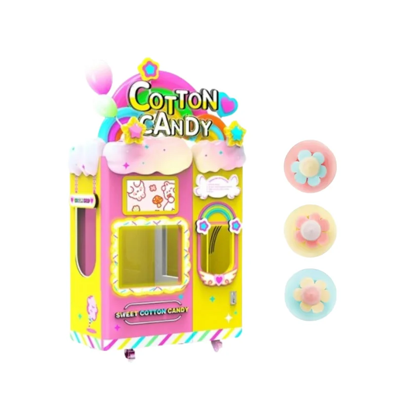 Полностью автоматический торговый автомат для производства хлопковой конфеты