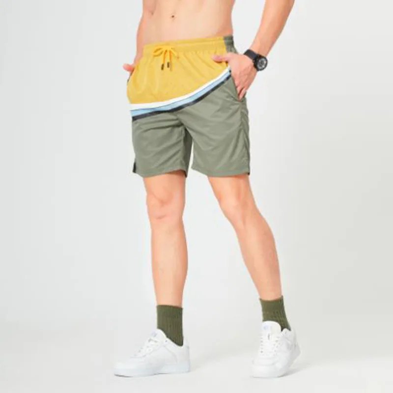 

2022 New Men Shorts Joggers Summer Outdoor Running Stitching Short Pants Male Casual Beach Brand Bermuda Masculina Sweatpants