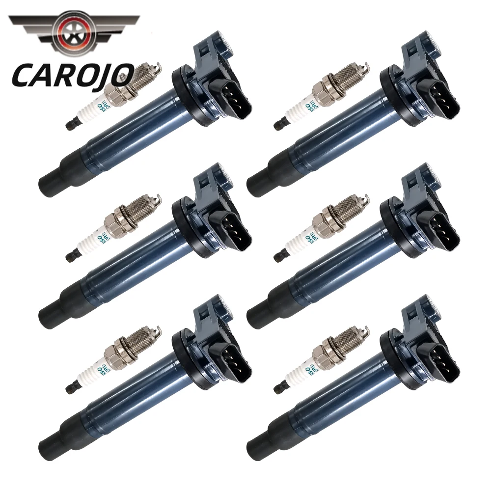 12 шт. в упаковке катушки зажигания UF267 и свечи 90919-01210 Platinum 4504 совместимы с Lexus ES300