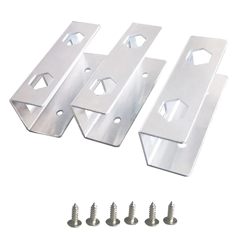 

3 Pcs Plastic Under Desk Laptop Holder Mount With Screw,Under Desk Laptop Mount Bracket,Add On Under Table Laptop