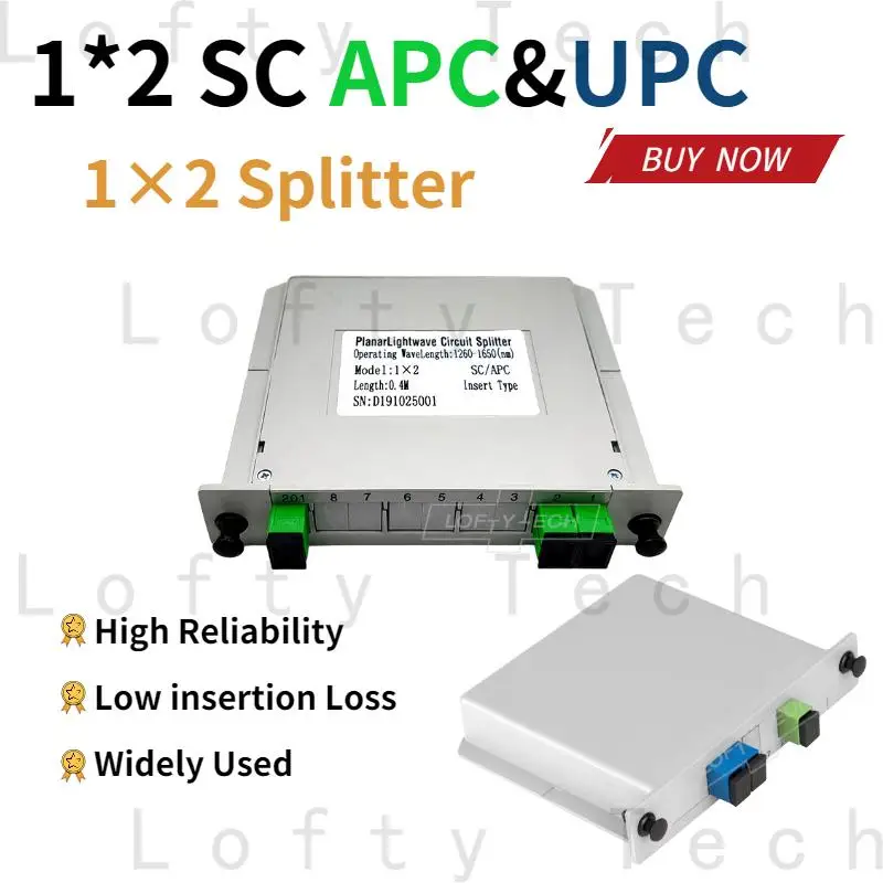 

1x2 SC/APC распределитель кассеты встраиваемого типа волоконно-оптический распределитель PLC 1X2 распределитель волоконно-оптической коробки FTTH
