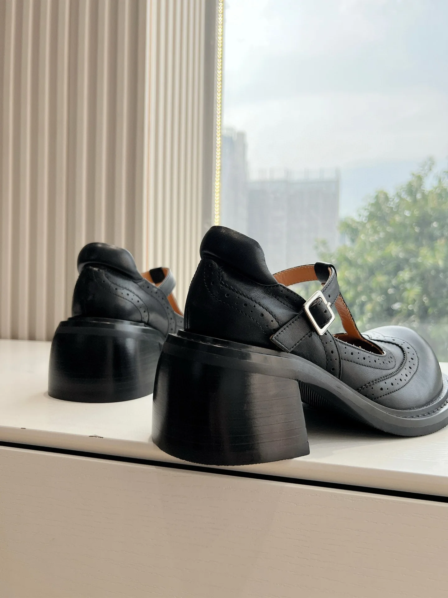 Женские Туфли Мэри Джейн универсальные туфли из натуральной кожи на толстом