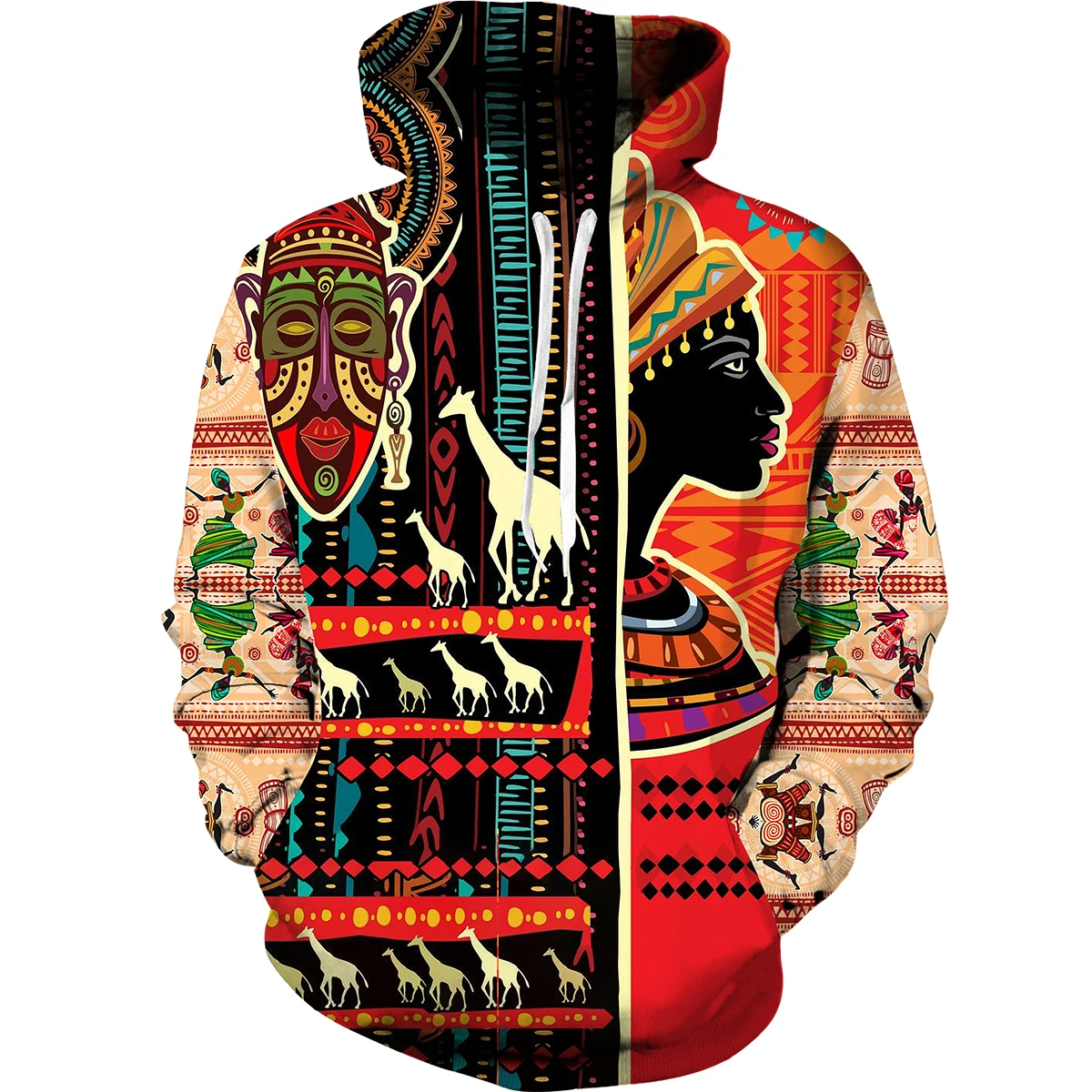 Men  African 3D Hoodie For Man Oversized Printed Sweatshirt Sportswear Mens Sudadera Traditional Hooded Clothing