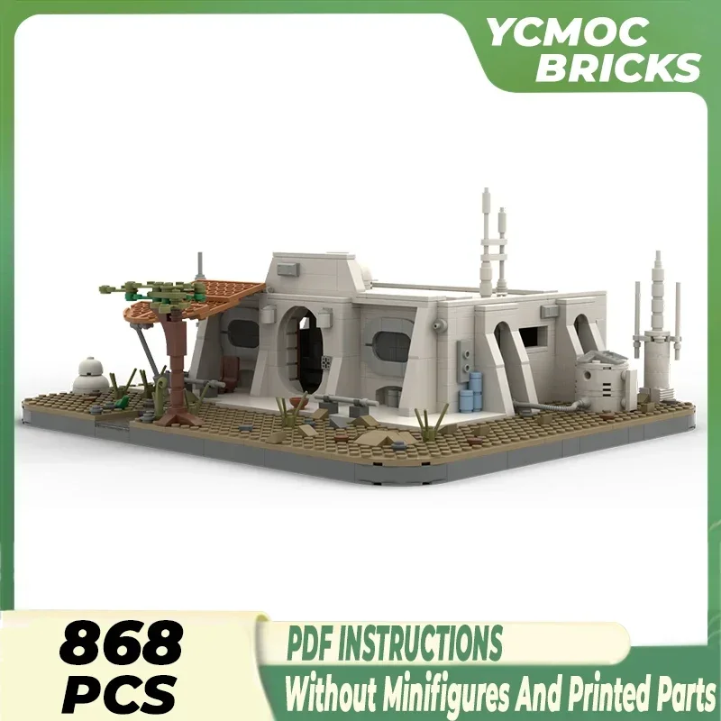 Звездная модель фильма Moc строительные кирпичи Off Town пустынный коттедж