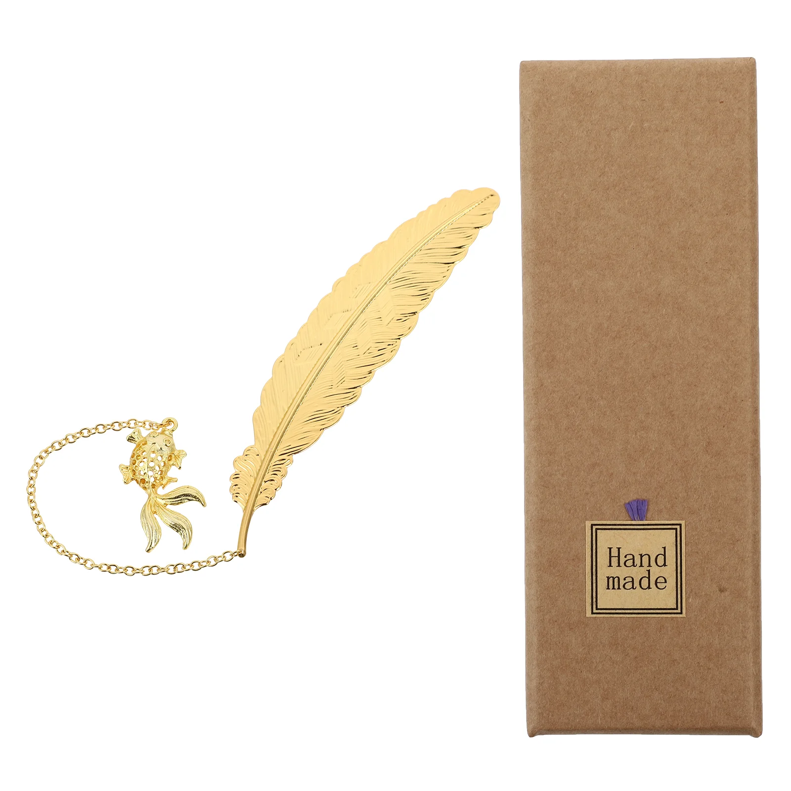 

Bookmark Book Decorative Adorable Page Flag Metal Exquisite Student Goldfish Mark Students Pendant Natural Style Creative