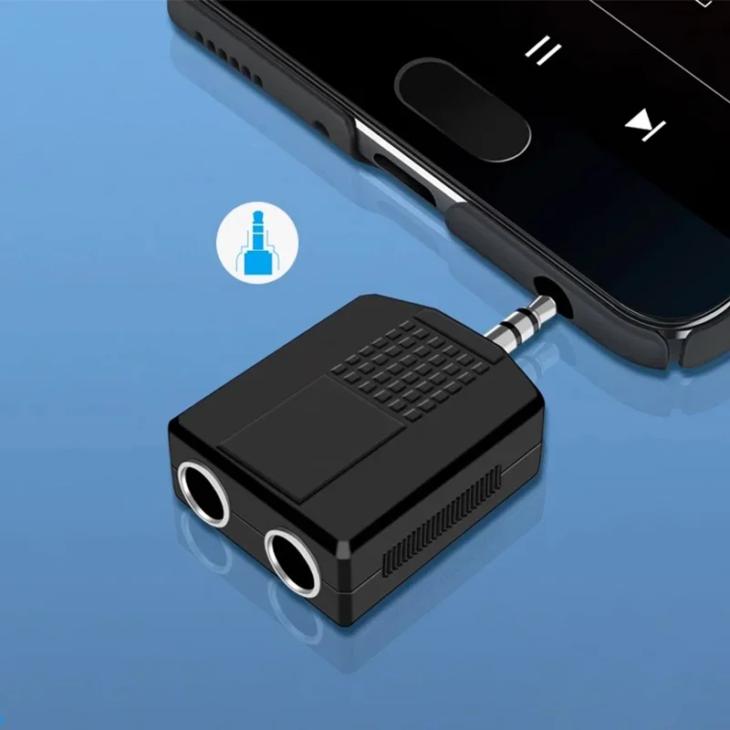 5/20 шт. 2 в 1 аудио-адаптер Y-разветвитель 3 5 мм штекер на 2x6 35 гнездовые адаптеры один