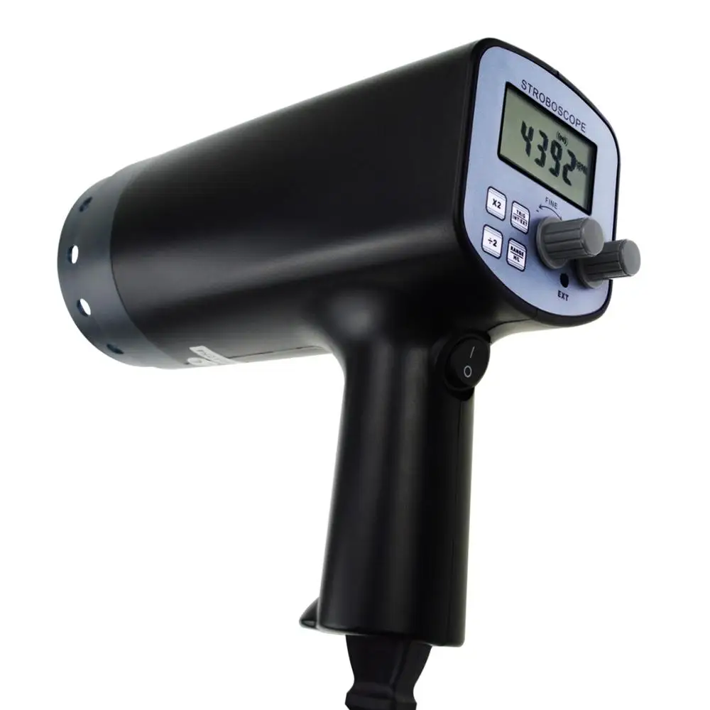 

Digital Handheld Stroboscope Analyzer w/ Built-in LCD Screen 50-12,000 FPM