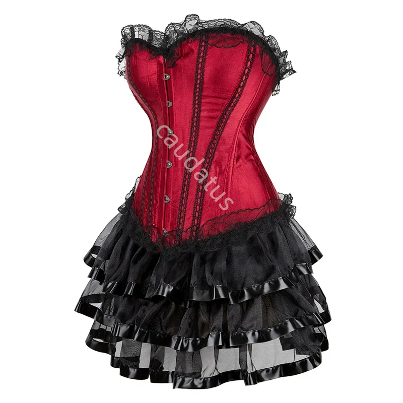 Корсетное платье caudatus комплект юбок-пачка для женщин вечерние бюстье костюм