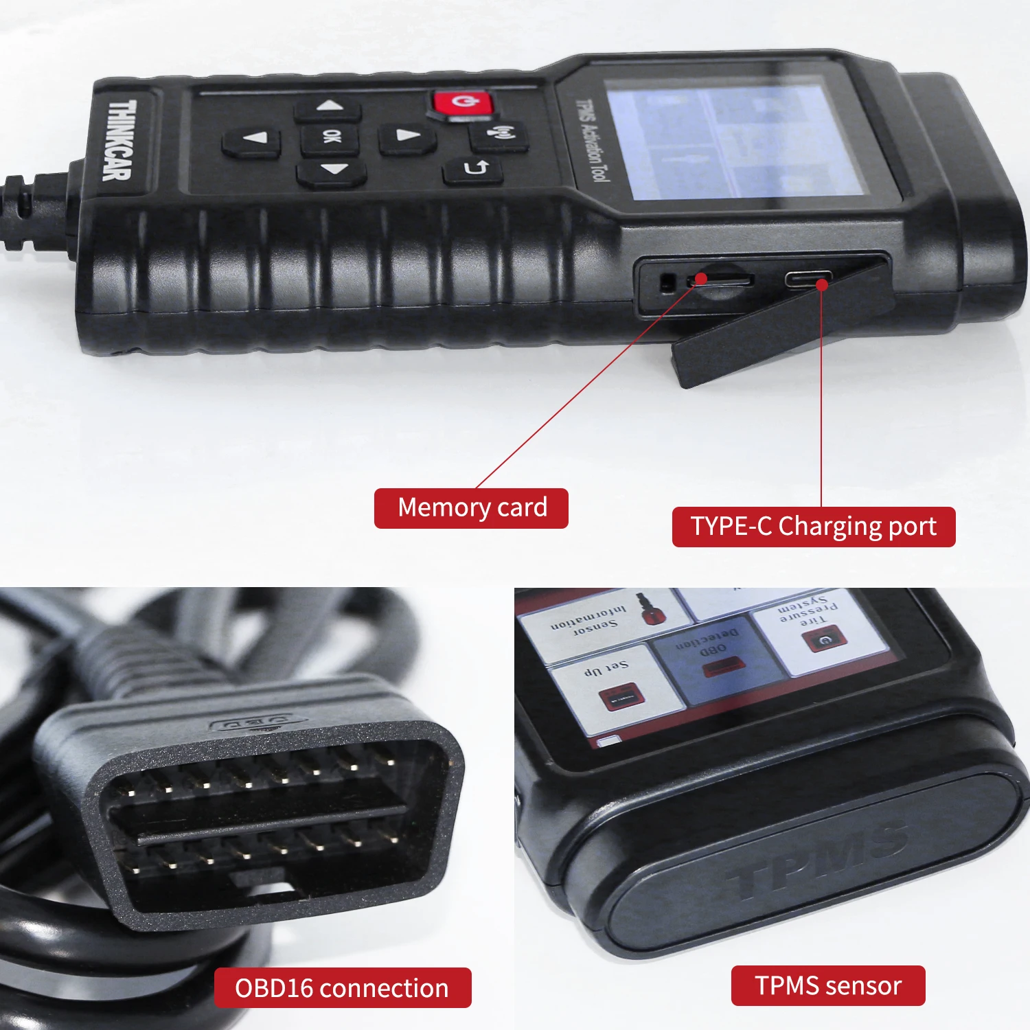 Фото Сервисный датчик давления в автомобильных шинах THINKCAR T90 Программатор TPMS Инструмент для диагностики давления в автомобильных шинах Сервисный инструмент датчика TPMS №5