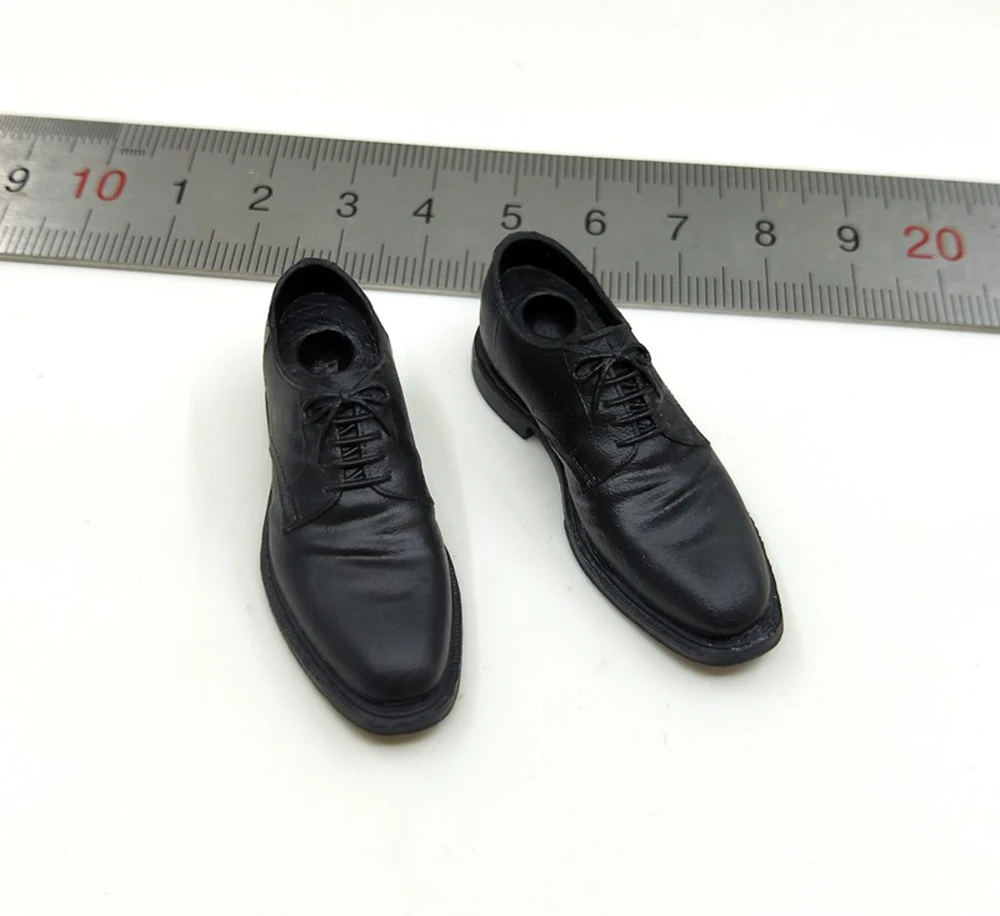 

1/6th DAFTOYS F010 Mr Ben Series Fashion Black Solid Shoe Boots Model For 12inch Male Body Action Figures