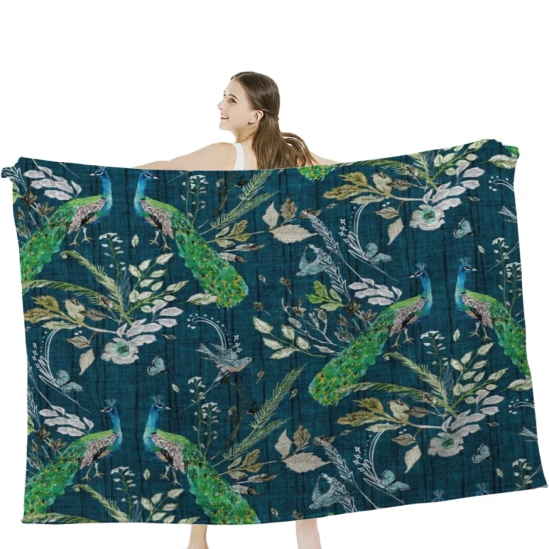 

Мягкое бархатное одеяло в китайском стиле