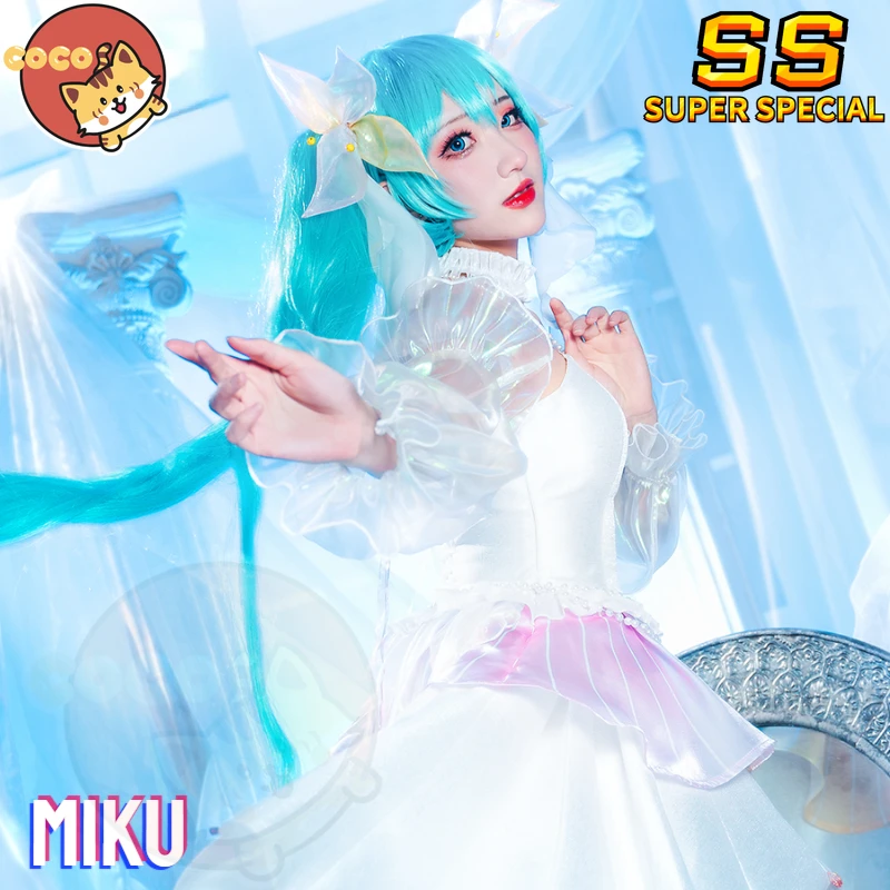 

CoCos-SS VOCALOID Miku with You 2020 Cosplay Costume VOCALOID Cos Miku Cosplay Miku Singing Costume and Cosplay Wig